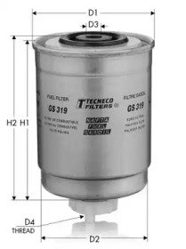 TECNECO FILTERS gs319 -  Топливный фильтр